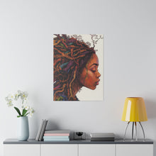 Load image into Gallery viewer, Grounded Woman of Color Matte Canvas, Stretched, 0.75"