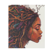 Load image into Gallery viewer, Grounded Woman of Color Matte Canvas, Stretched, 0.75"