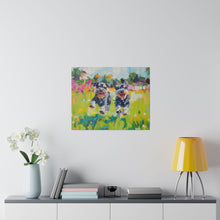 Load image into Gallery viewer, Playful Schnauzer Dogs Canvas Art
