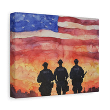 Load image into Gallery viewer, Inspirational Police Wall Art Canvas - Support Our Heroes