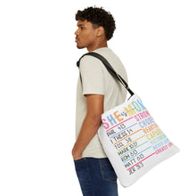 Load image into Gallery viewer, Adjustable Tote Bag (AOP) - She is