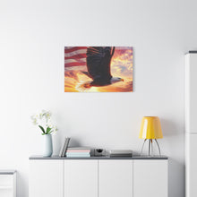 Load image into Gallery viewer, Patriotic Eagle Canvas Wall Art