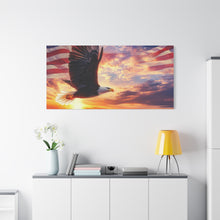 Load image into Gallery viewer, Eagle Sunset Canvas Wall Art - Patriotic Home Decor