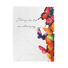 Load image into Gallery viewer, Butterfly Plush Blanket