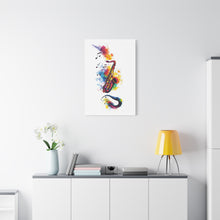 Load image into Gallery viewer, Vibrant Saxophone Art Canvas Print - Colorful Wall Decor