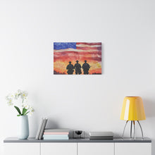 Load image into Gallery viewer, Inspirational Police Wall Art Canvas - Support Our Heroes