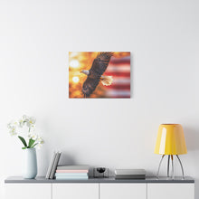 Load image into Gallery viewer, Eagle in Flight Canvas Art - 12x12 Stretched Wall Decor