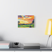 Load image into Gallery viewer, Vibrant Golf Sunset Canvas Art