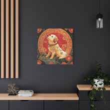 Load image into Gallery viewer, Lunar Year of the Dog Art Canvas - Stretched Wall Decor for Dog Lovers