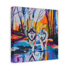 Load image into Gallery viewer, Husky Canvas Art