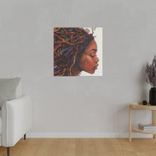 Load image into Gallery viewer, Grounded Woman of Color Matte Canvas, Stretched, 0.75"