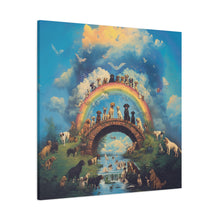Load image into Gallery viewer, Rainbow Bridge Dog Canvas Artwork - Pet Lovers Home Decor