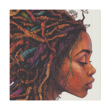 Load image into Gallery viewer, Grounded Woman of Color Matte Canvas, Stretched, 0.75"