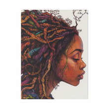 Load image into Gallery viewer, Grounded Woman of Color Matte Canvas, Stretched, 0.75"