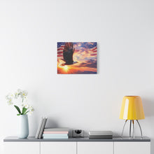 Load image into Gallery viewer, Eagle Sunset Canvas Wall Art - Patriotic Home Decor