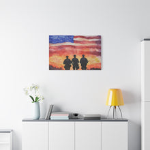 Load image into Gallery viewer, Inspirational Police Wall Art Canvas - Support Our Heroes