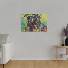 Load image into Gallery viewer, Rottweilers Canvas Art