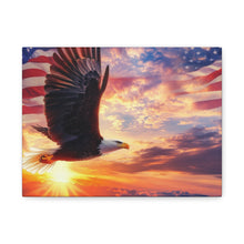 Load image into Gallery viewer, Eagle Sunset Canvas Wall Art - Patriotic Home Decor