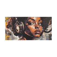 Load image into Gallery viewer, Artistic Matte Canvas Print - Stylish Woman with Headphones