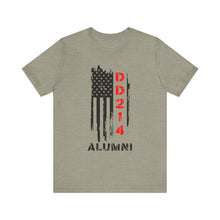 Load image into Gallery viewer, Patriotic Alumni Short Sleeve Tee - DD214 Design