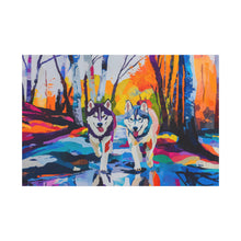 Load image into Gallery viewer, Husky Canvas Art