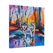Load image into Gallery viewer, Husky Canvas Art