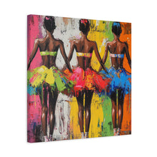Load image into Gallery viewer, Vibrant Ballet Canvas Art, Colorful Wall Decor for Dance Lovers, Stylish Home Decor, Gift for Dancers, Ballerina Art Piece