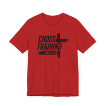 Load image into Gallery viewer, Faith Inspired Unisex Jersey Tee - 'Cross Training' with John 3:16