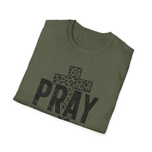 Load image into Gallery viewer, Leopard Print Pray Unisex Softstyle T-Shirt – Faith-Inspired Casual Wear