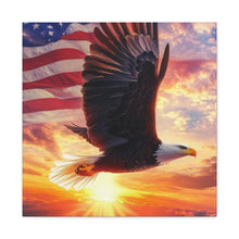 Load image into Gallery viewer, Patriotic Eagle Canvas Wall Art
