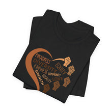 Load image into Gallery viewer, Empowerment Heart Tee - Diversity, Equity, Kindness Design