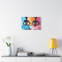 Load image into Gallery viewer, Dancing Ballerinas Canvas Wall Art, Colorful Abstract Ballet Painting, Girls Room Decor, Gift for Dance Lovers, Modern Art