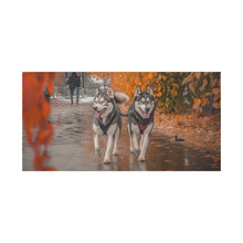 Load image into Gallery viewer, Husky Wall Art Canvas - Autumn Vibes Home Decor