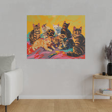 Load image into Gallery viewer, Colorful Cat Canvas Art - Vibrant Cat Portraits for Cat Lovers