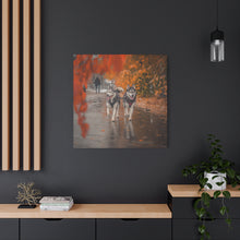 Load image into Gallery viewer, Husky Wall Art Canvas - Autumn Vibes Home Decor