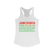 Load image into Gallery viewer, Women's Ideal Racerback Tank - Juneteenth