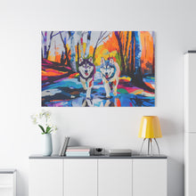 Load image into Gallery viewer, Husky Canvas Art