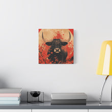 Load image into Gallery viewer, Lunar Year of the Ox - Stretched Matte Print for Home Decor
