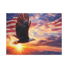 Load image into Gallery viewer, Eagle Sunset Canvas Wall Art - Patriotic Home Decor