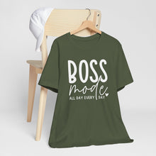 Load image into Gallery viewer, Boss Mode Unisex Jersey Tee - Motivational Short Sleeve Shirt for Entrepreneurs