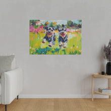 Load image into Gallery viewer, Playful Schnauzer Dogs Canvas Art