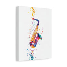 Load image into Gallery viewer, Vibrant Saxophone Canvas Wall Art - Perfect for Music Lovers