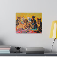Load image into Gallery viewer, Colorful Cat Canvas Art - Vibrant Cat Portraits for Cat Lovers