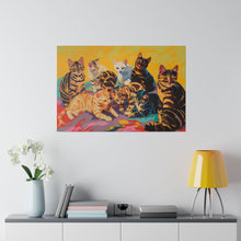 Load image into Gallery viewer, Colorful Cat Canvas Art - Vibrant Cat Portraits for Cat Lovers
