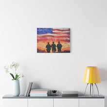 Load image into Gallery viewer, Inspirational Police Wall Art Canvas - Support Our Heroes