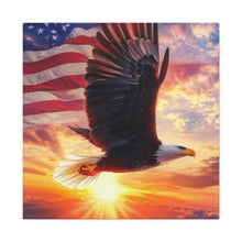 Load image into Gallery viewer, Patriotic Eagle Canvas Wall Art