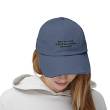 Load image into Gallery viewer, Unisex Distressed Cap - Know you Worth