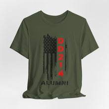 Load image into Gallery viewer, Patriotic Alumni Short Sleeve Tee - DD214 Design