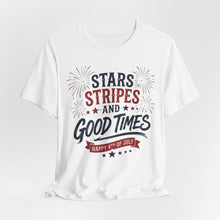 Load image into Gallery viewer, Stars Stripes and Good Times Tee