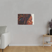 Load image into Gallery viewer, Grounded Woman of Color Matte Canvas, Stretched, 0.75"
